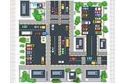 Top view of the plan city, a Texture Illustration by AlexZeL (Thumbnail 2 of 6)