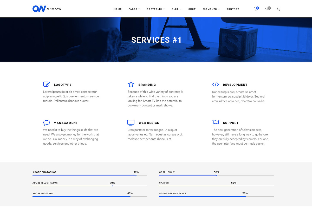 OnWave — Multipurpose PSD Template, a Websites & App Template by ScienteCraft (Photo 6 of 51)