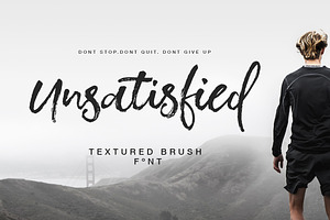 Unsatisfied Brush Font