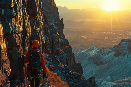 climber in the mountains, a Photo by Pictures for you!!!!!!!!!