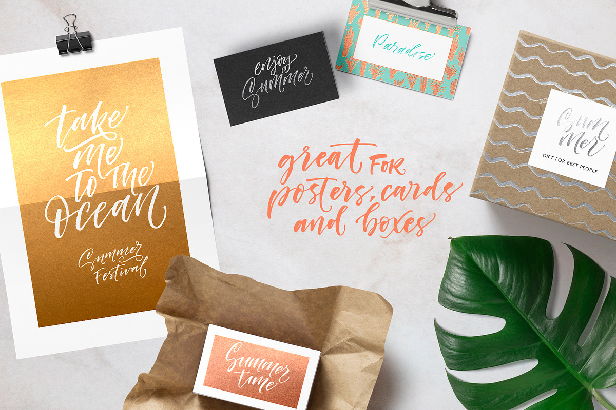 Big Summer Lettering Pack., an Illustration by Asya Mix (Photo 9 of 15)
