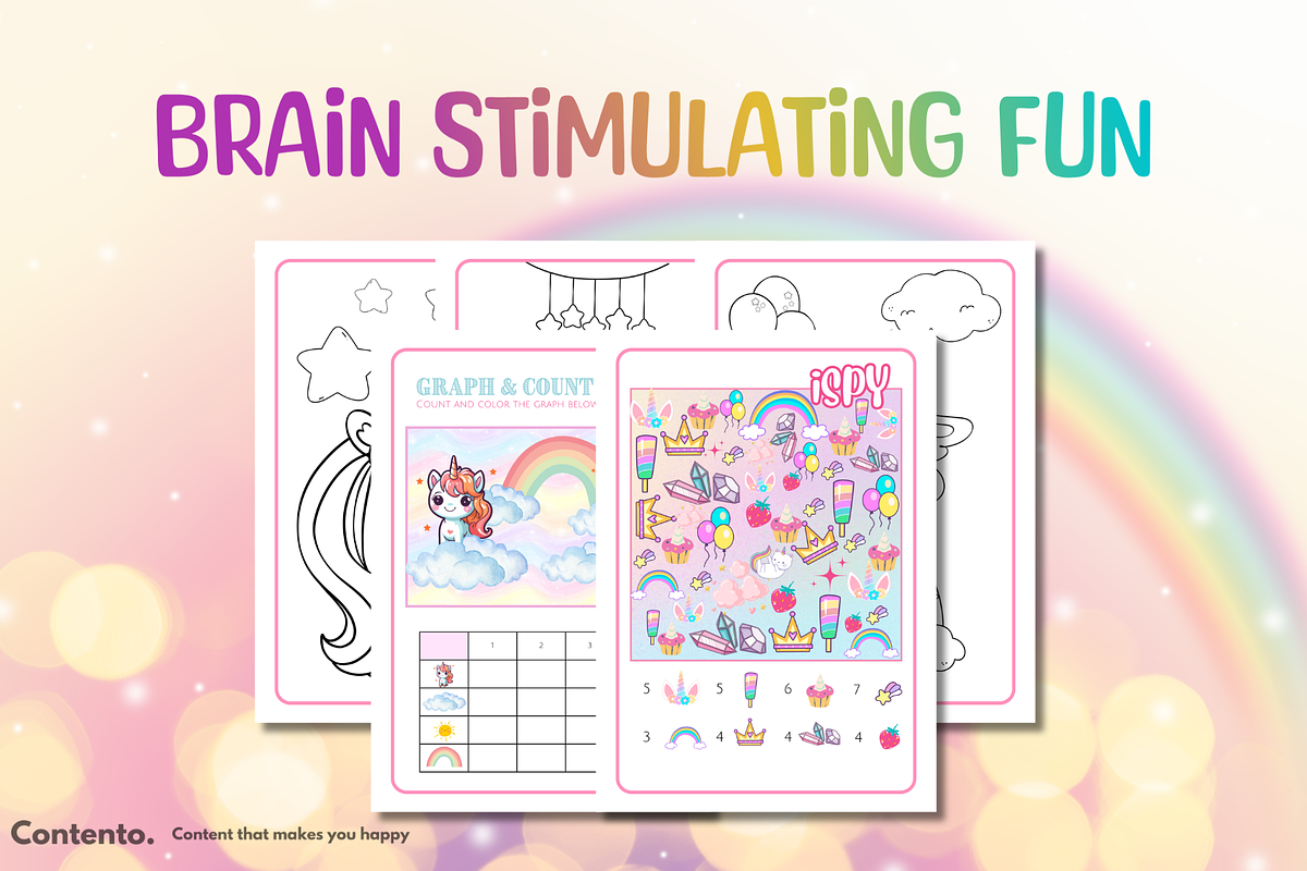 Unicorn Dreamland Activity Book, a Presentation Template by Contento BH (Photo 3 of 3)