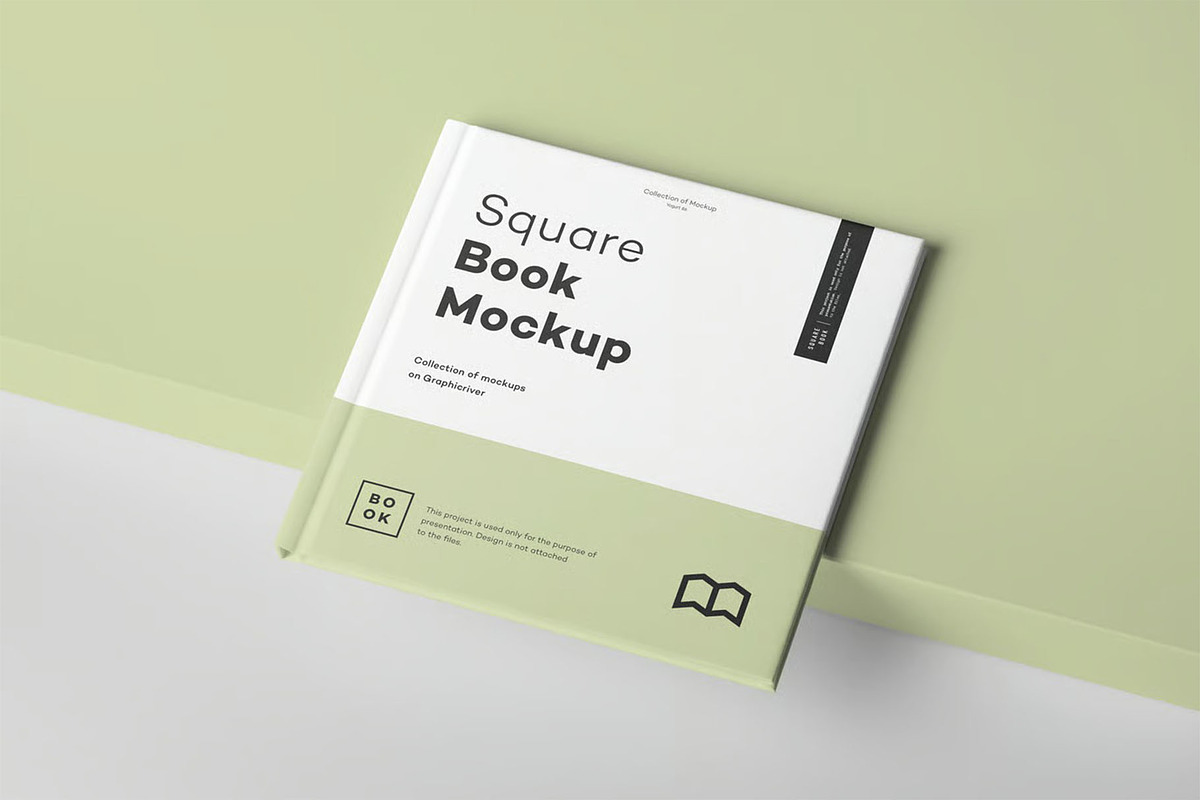Square Book Mock up, a Books & Magazine Mockup by zippypixelstudio (Photo 9 of 16)