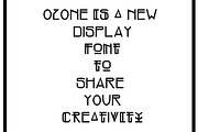 OZONE family - Display Font, a Sans Serif Font by Art Sproot (Thumbnail 15 of 23)