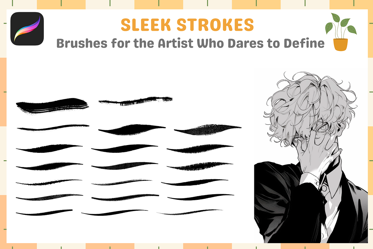 Procreate Oily Inkers and Sketch, a Brush Add-On by Cozy Brushery (Photo 5 of 9)