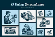 Vintage Communication Illustration, a Technology Illustration by Prosymbols (Thumbnail 1 of 10)