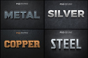 Metal Text Effect Style, a Layer Style Add-On by S_design (Thumbnail 1 of 5)