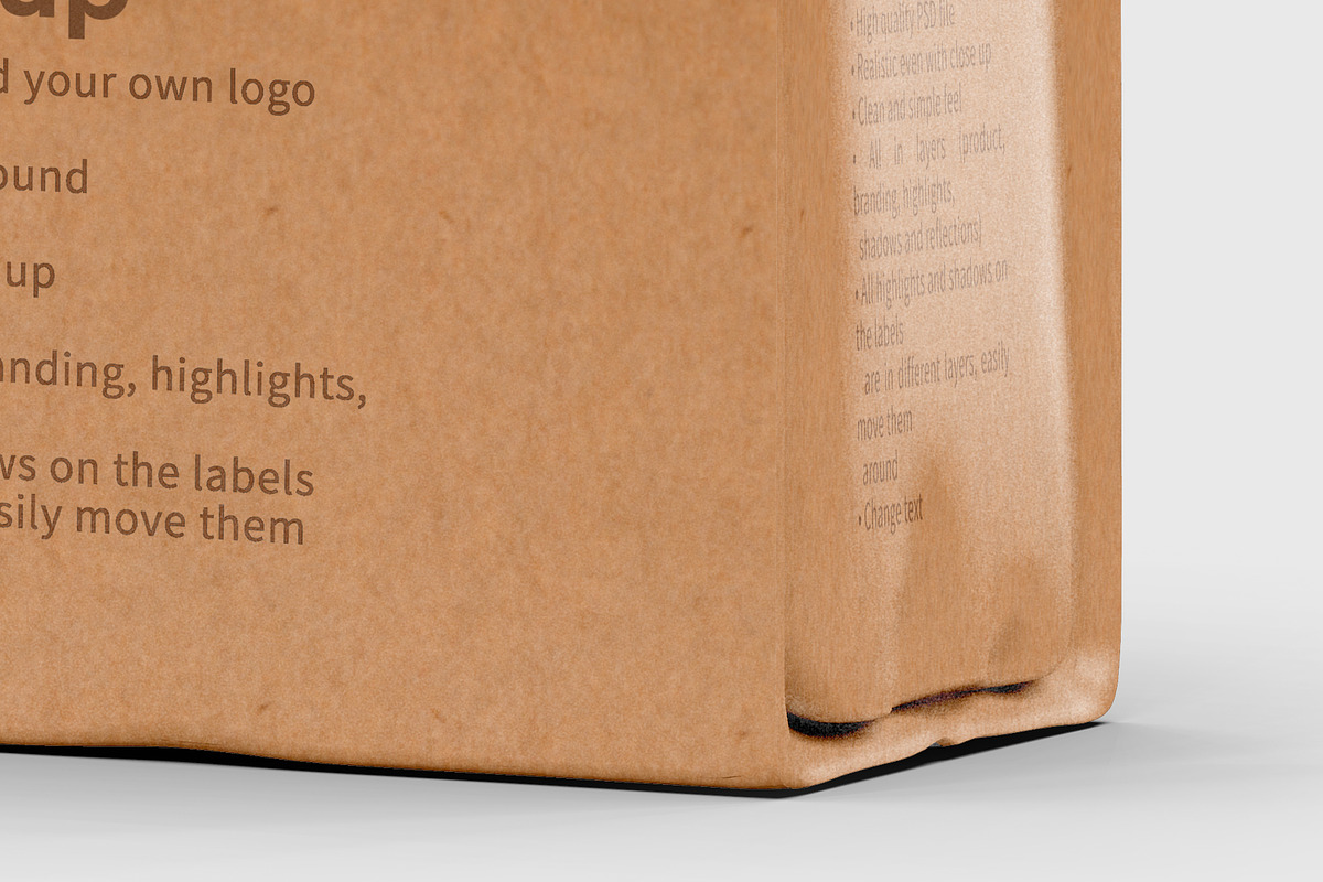 Kraft Paper Bag Mockup, a Packaging Mockup by Reformer Mockup (Photo 6 of 6)