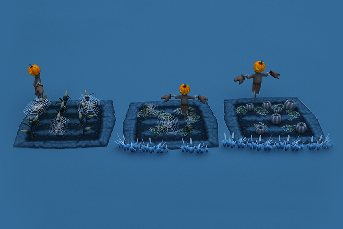 Cartoon Halloween Farm, an Environmental 3D Model by Souchenki (Photo 7 of 11)