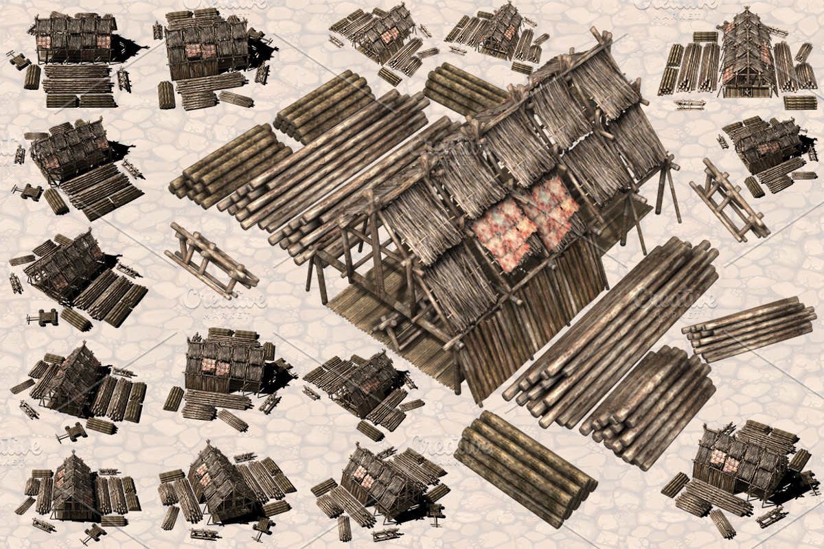 Isometric Ancient City Pack, an Object Graphic by Beatheart Creative Studio (Photo 49 of 77)