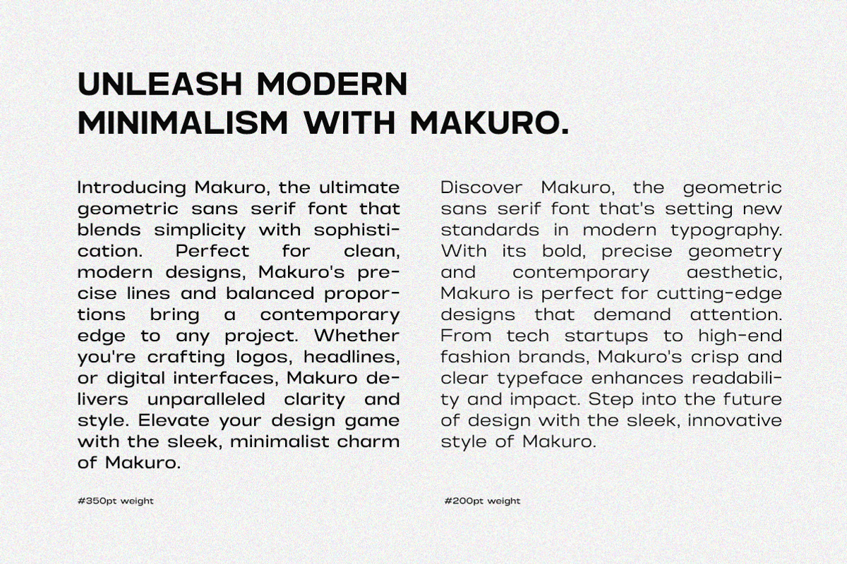 Makuro - Variable Geometric Font, a Sans Serif Font by Typeskets (Photo 5 of 12)
