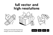 Shopping Doodle Icons, an Outline Icon by Vectors Market (Thumbnail 3 of 10)