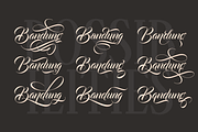 Bandung PRO - Luxury Wedding Font, a Script Font by dexsarharryfonts (Thumbnail 2 of 9)