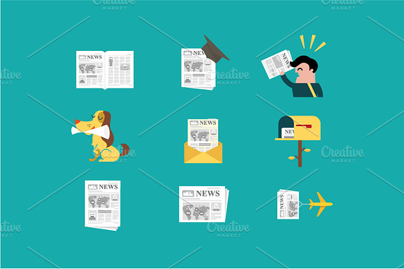 Newspaper Icons
