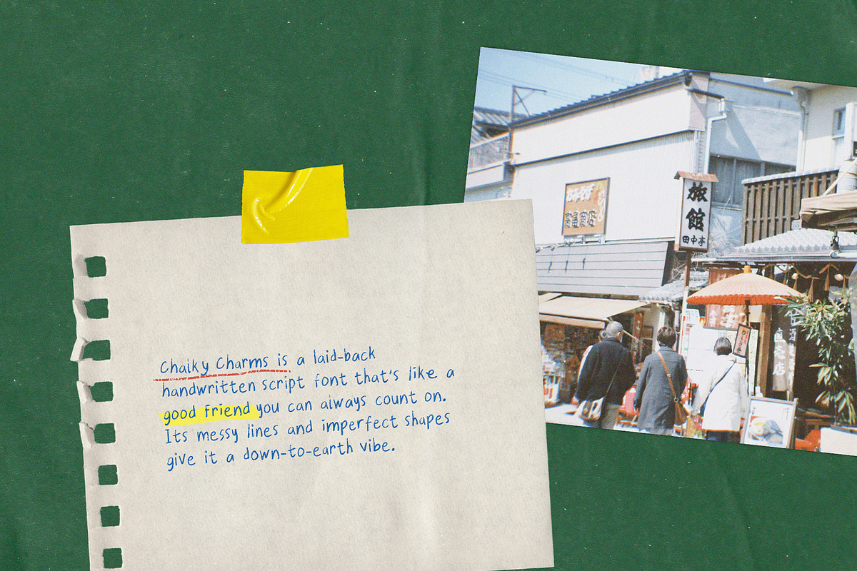 Chalky Charms Handwritten Font, a Handwritten Font by Perplexitics (Photo 3 of 7)
