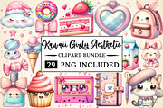 Kawaii Girly Aesthetic Clipart, a Seasonal Illustration by Daily.Designs (Thumbnail 1 of 5)