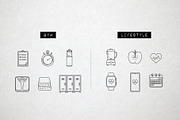 46 Fitness Icons - Exercise, Sports, an Icon by Hatch Design Workshop (Thumbnail 7 of 10)