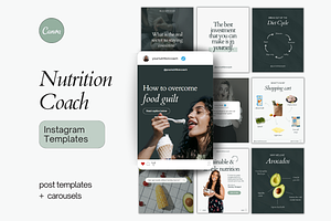 Nutrition Coach Instagram Templates