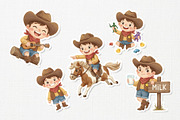 Cute Cowboy Kid Cartoon Character, a Person Illustration by Gohsantosa (Thumbnail 3 of 4)
