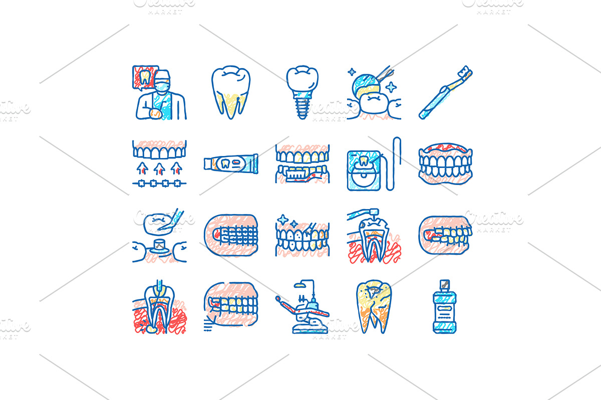 dental care dentist tooth implant, an Object Illustration by pikepicture