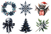 Mystical Gothic Christmas Clipart, an Illustration by Daily.Designs (Thumbnail 3 of 4)