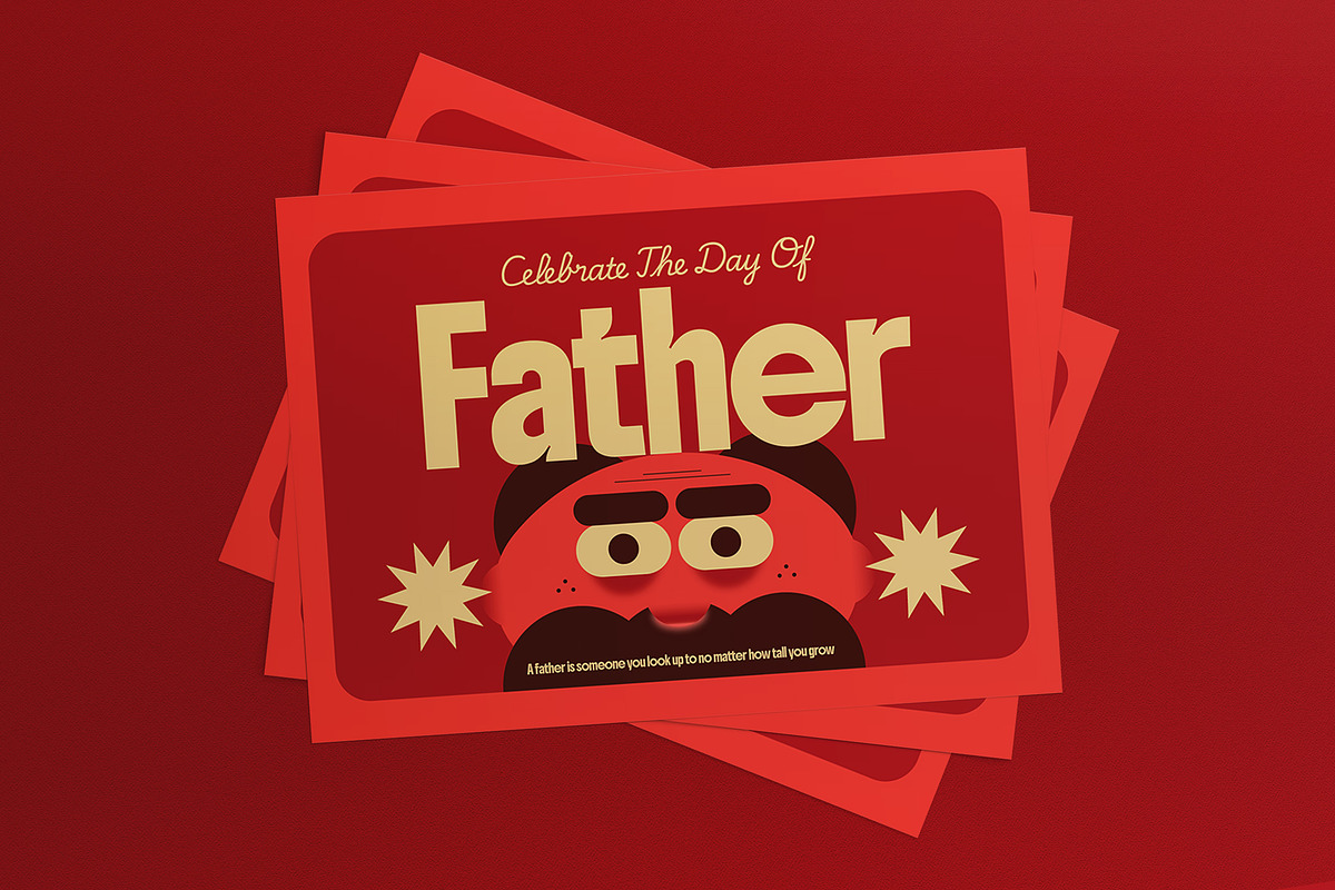 Father's Day Greeting Card Postcard