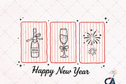 Coquette Happy New Year 2026, an Illustration by Creative Art (Thumbnail 1 of 6)