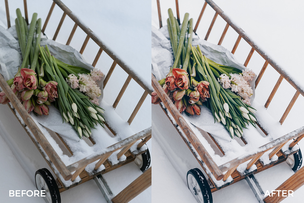 Festive Winter Preset Bundle, an Action Add-On by in between details (Photo 11 of 17)