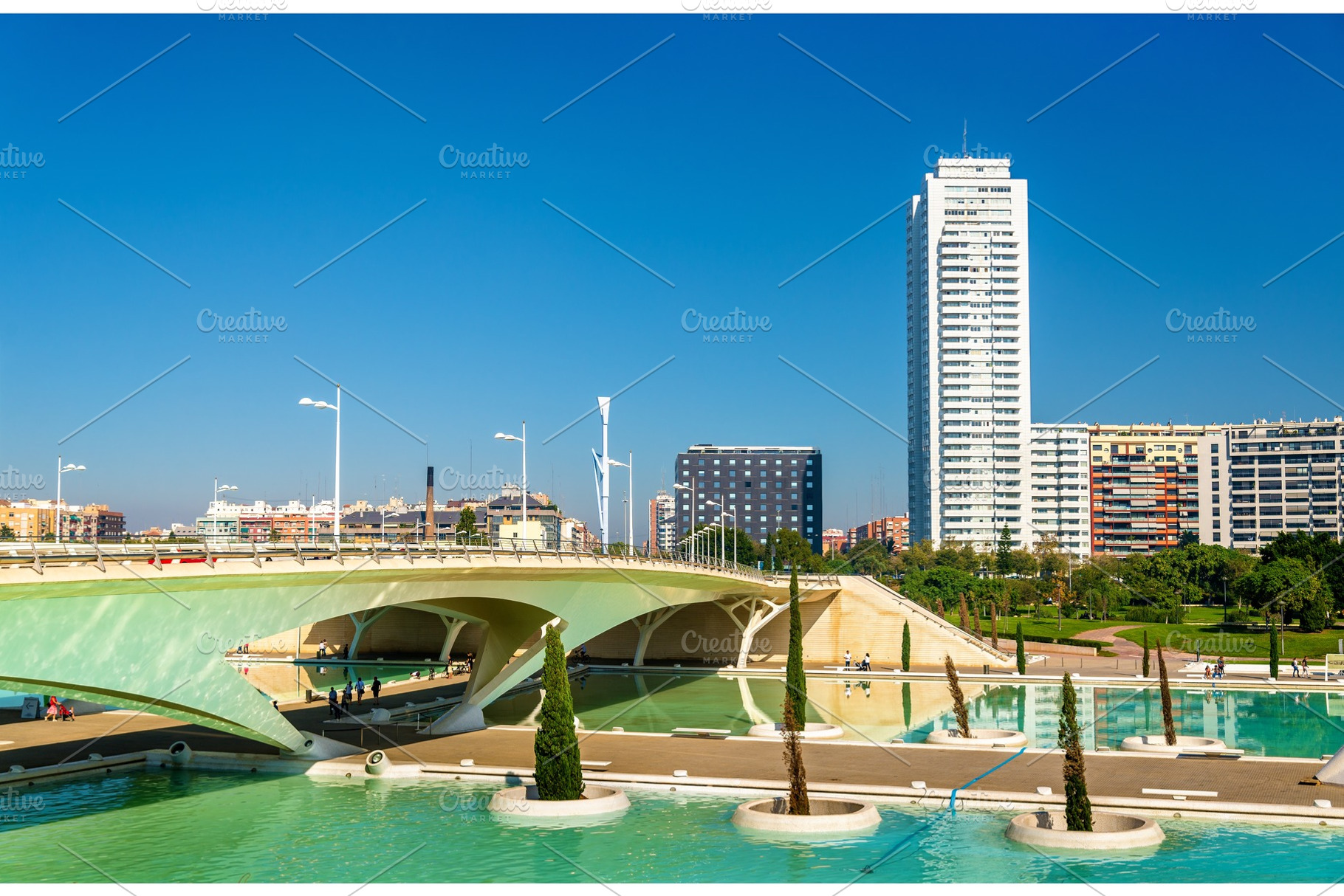 Puente de Monteolivete, a bridge in Valencia, Spain, an Architecture Photo by Leonid Andronov