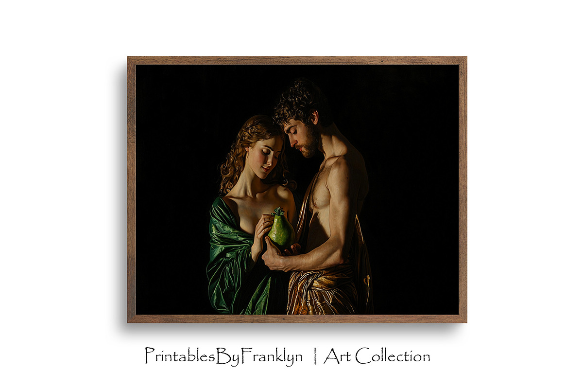 Adam & Eve with Forbidden Fruit Art, a Person Photo by PrintablesByFranklyn (Photo 1 of 8)