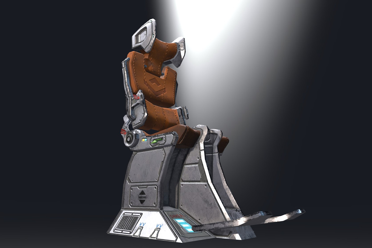 Pilot Seat, an Environmental 3D Model by obeyart (Photo 2 of 7)