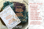 Art Deco Acrylic Wedding Invitation, an Invitation Template by Cordial Punch Press (Thumbnail 2 of 7)
