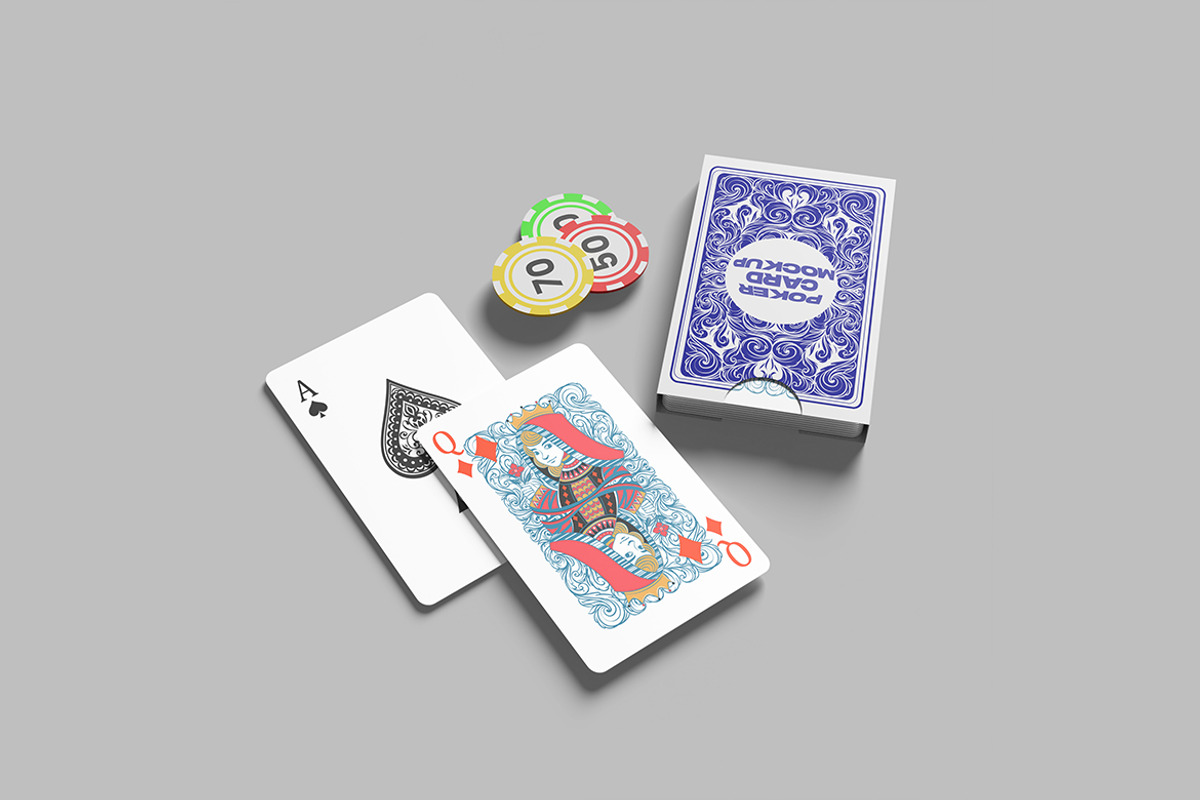Poker Card Mockup, a Merchandise Mockup by ianmikraz (Photo 3 of 5)