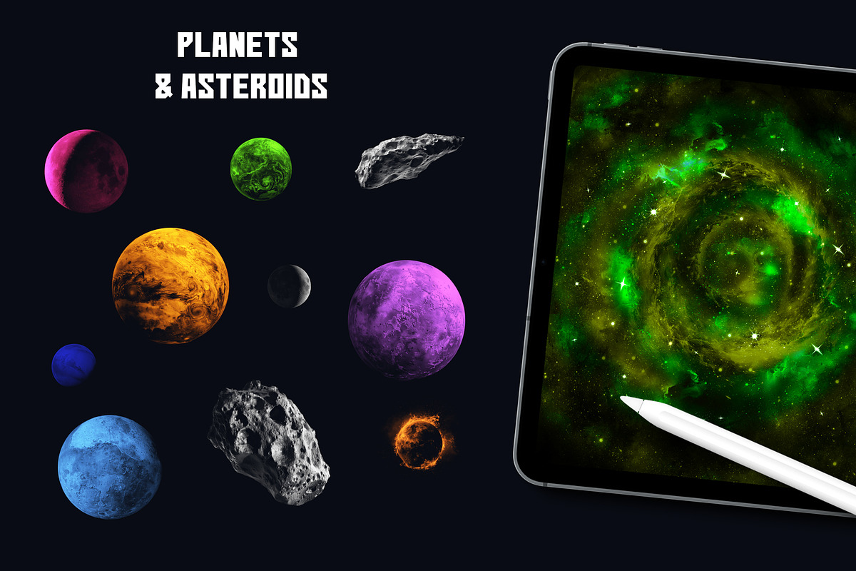 Galaxy Creator brushes for Procreate, a Brush Add-On by seamless team (Photo 3 of 7)
