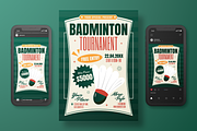 Classic Badminton Flyer Set, a Flyer Template by Annora Studio (Thumbnail 4 of 6)