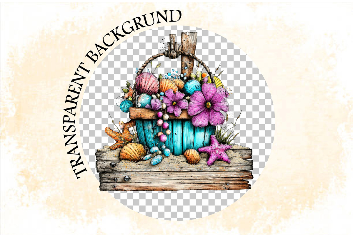 Whimsical Beach Wooden Signs Clipart, an Illustration by SVGArt (Photo 6 of 9)