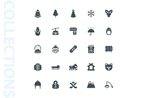 Winter Glyph Icons