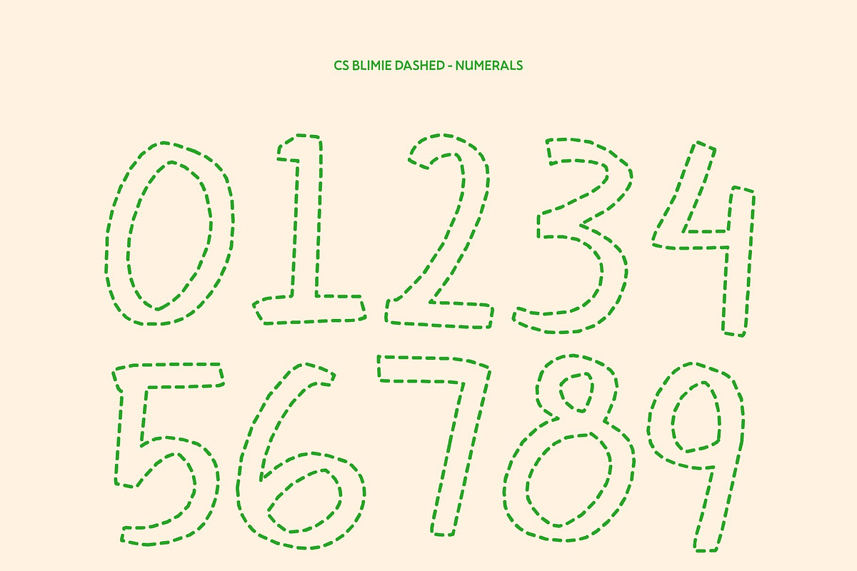 CS Blimie Dashed, a Script Font by Craft Supply Co. (Photo 3 of 8)