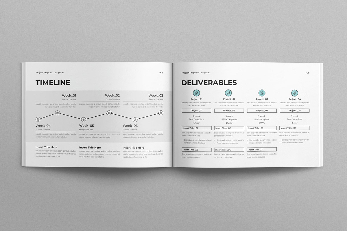 Project Proposal Template Landscape, a Brochure Template by MassiveCreator (Photo 4 of 7)