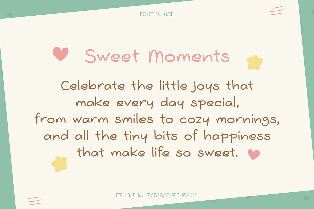 EZ Biscuit, a Handwritten Font by Zafara Studios (Photo 2 of 6)
