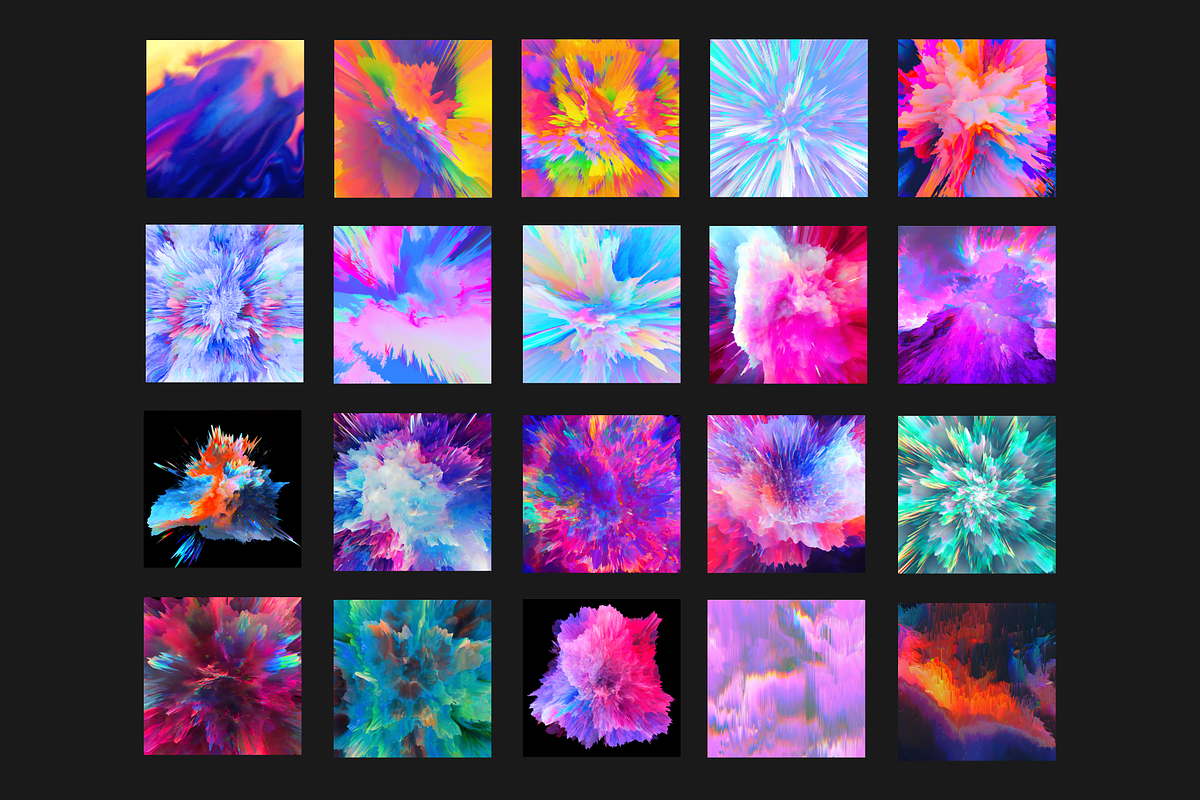 Color Explosion Textures, a Texture Graphic by 60 DEGREE STUDIO (Photo 2 of 3)