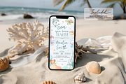 Under the Sea Baby Shower Invitation, a Templates & Theme by VeliusCreativeStudio (Thumbnail 3 of 5)