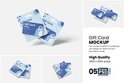 Gift Card Mockup For Branding, an Advertising Mockup by bimockup (Thumbnail 1 of 6)