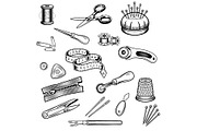 Set of 18 sewing and tailoring, an Object Illustration by LogosDen (Thumbnail 1 of 3)