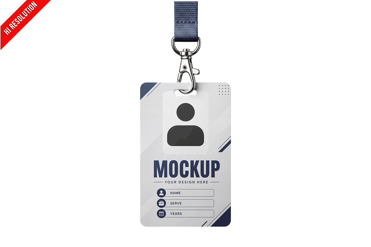 Hanging Id Badge With Lanyard PSD, an Advertising Mockup by Bruno's Shop (Photo 1 of 3)