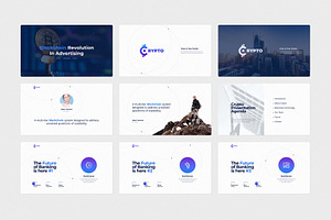 CRYPTO Powerpoint Template Light