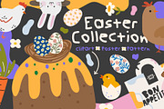 Easter Clipart Collection, a Decorative Illustration by Luamor (Thumbnail 1 of 17)