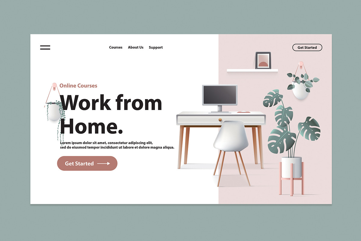 Website Header Illustrations-UI Kit, a Landing Page Template by Polar Vectors (Photo 9 of 18)