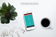 White Devices Mockup, an iPhone Mockup by tomodachi studio (Thumbnail 4 of 5)