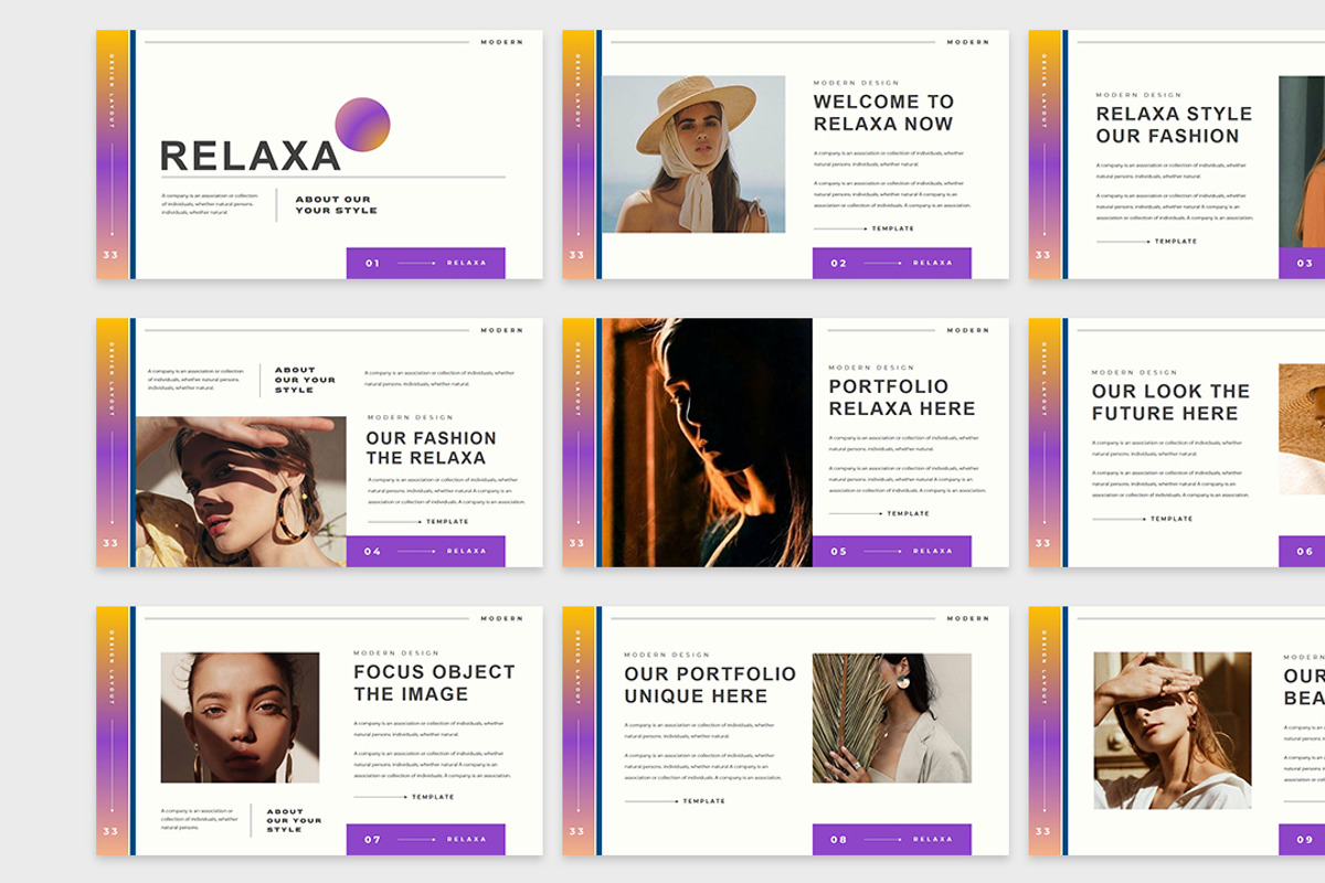 Relaxa Presentation Template, a Presentation Template by Analogous Temp (Photo 2 of 5)